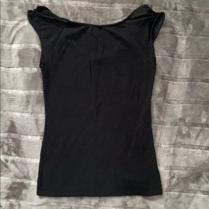 Express black cap sleeve tank